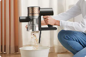 Töm smuts med en knapptryckning