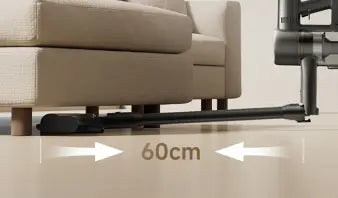 Når så djupt som  60cm*
