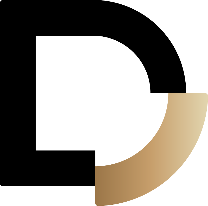 Stylized gold arc design symbolizing premium home appliance quality