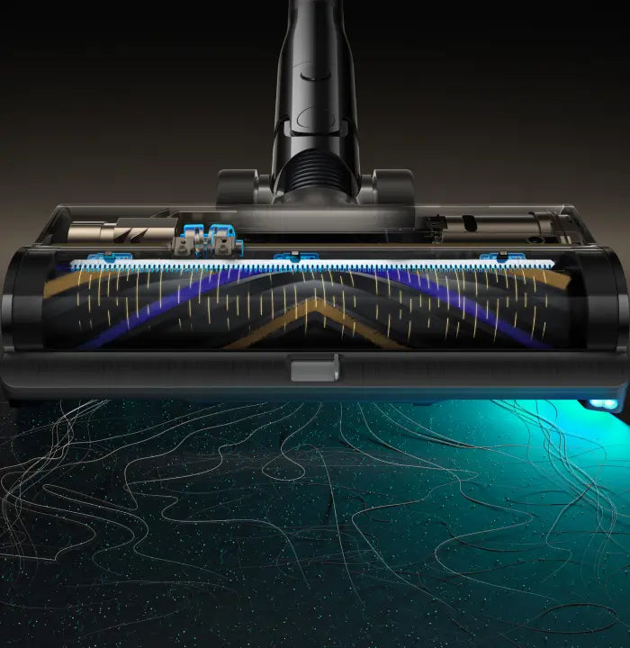 Revolutionerande TangleCut™-teknik med dubbla motoriserade blad