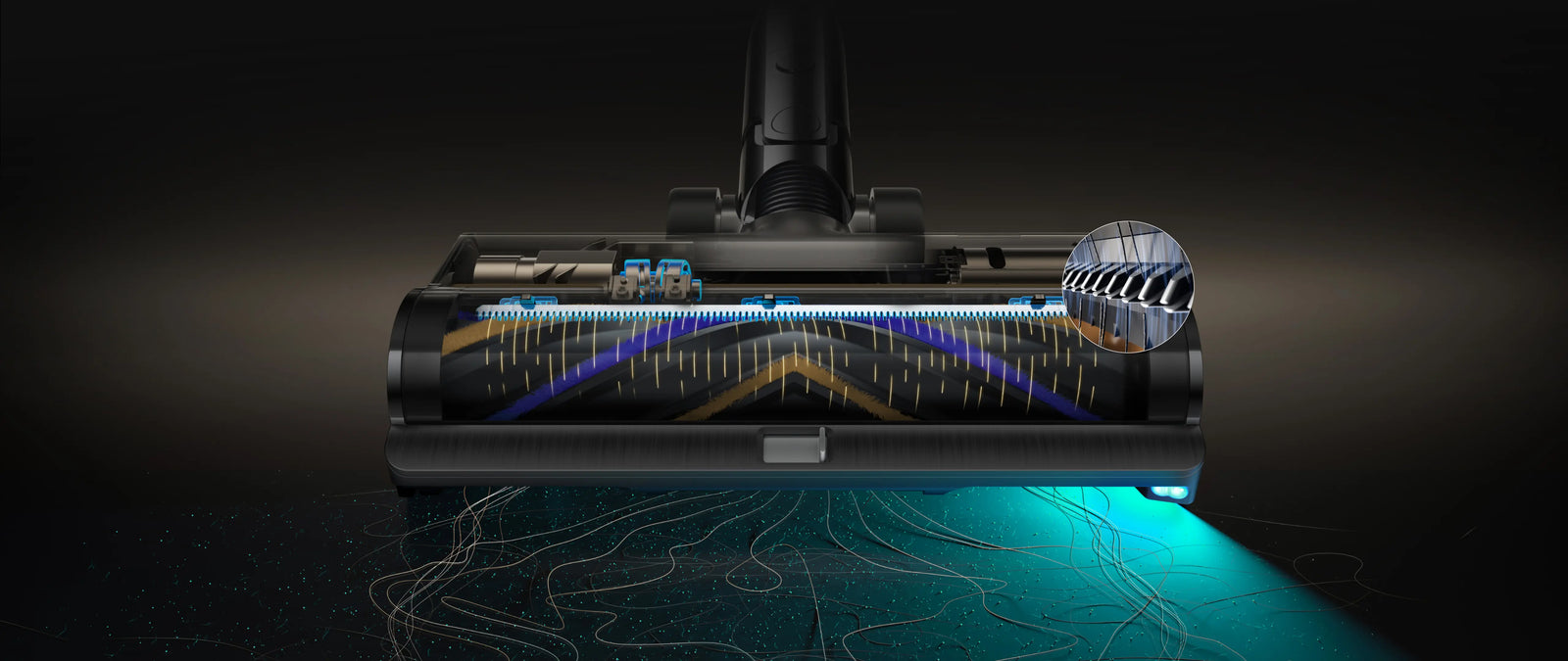 Revolutionerande TangleCut™-teknik med dubbla motoriserade blad